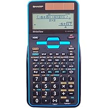 Sharp EL-W535TGBBL Scientific Calculator with WriteViewTM 4 Line Display, Black, Blue