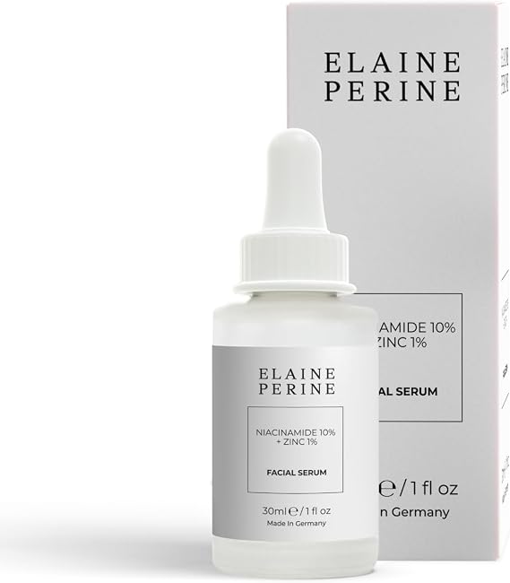 NIACINAMIDE 10% + ZINC 1% SERUM for large pores and blemished skin 30ml - by Elaine Perine Made in Germany