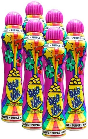 Dab-O-Ink Six Pack 4oz Purple Bingo Dauber