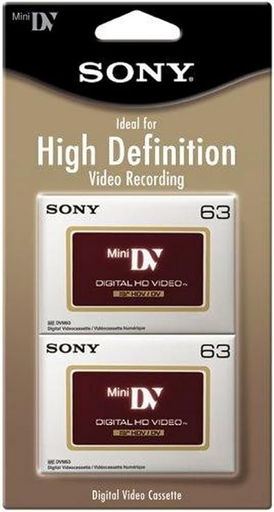 Sony DVM63HDR/2 High Definition Minidv Videocassette - 2 Pack