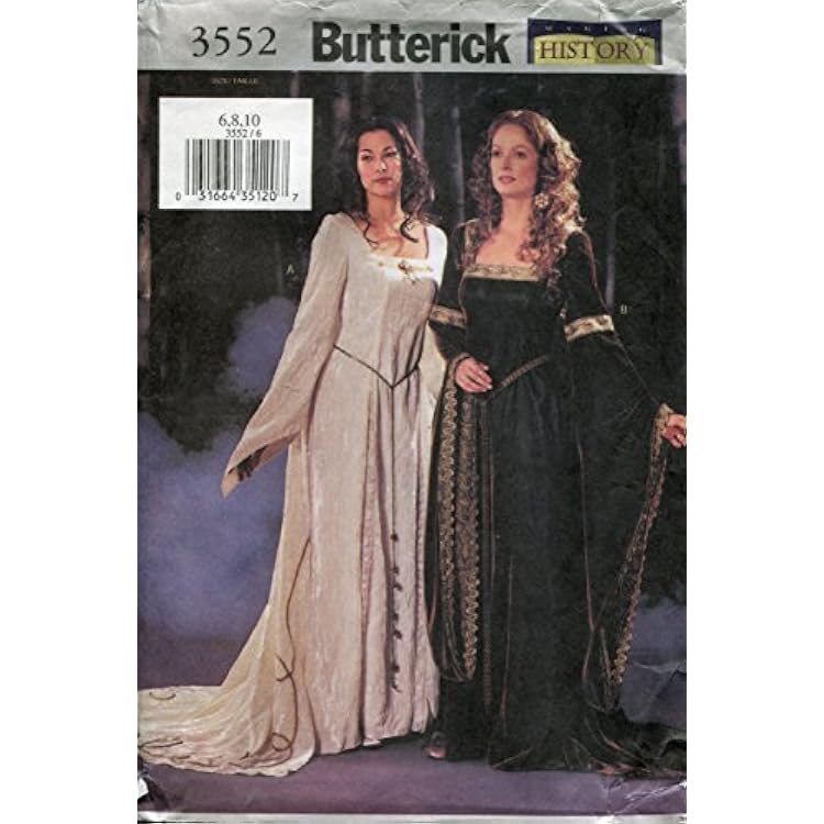 Butterick Making History Pattern 3552 ~ Medieval Gown ~ 6-8-10