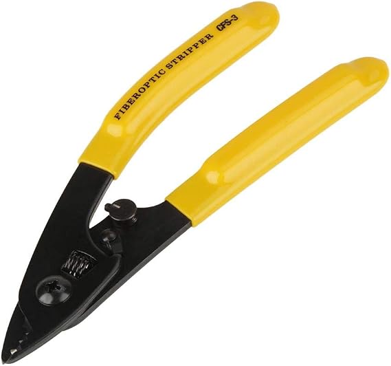 Samfox Fiber Optic Stripper,Three Hole Pigtail Pliers Upgraded 250μm Fiber Coating Striipping Tools