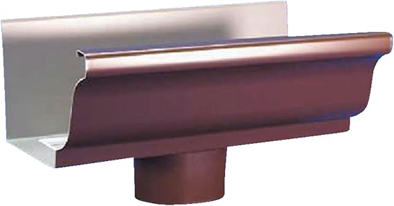 Amerimax Home Products 3301019 Galvanized End with Drop