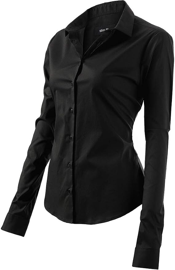 Women's Long Sleeve Basic Casual Elegant Office Tunic Women’s Fashion T-Shirt Top Blouse