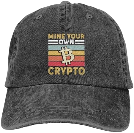 Mine Your Own Crypto Bitcoin Baseball Cap Golf Dad Hat Adjustable Original Classic Low Profile Cotton Hat Men Women