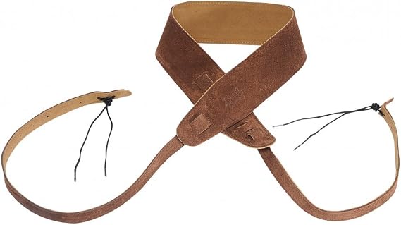 Levy's Leathers Banjo Master Series 2.5" Suede Banjo Strap with Suede Backing and Cradle Attachments, Brown (MS14-BRN)