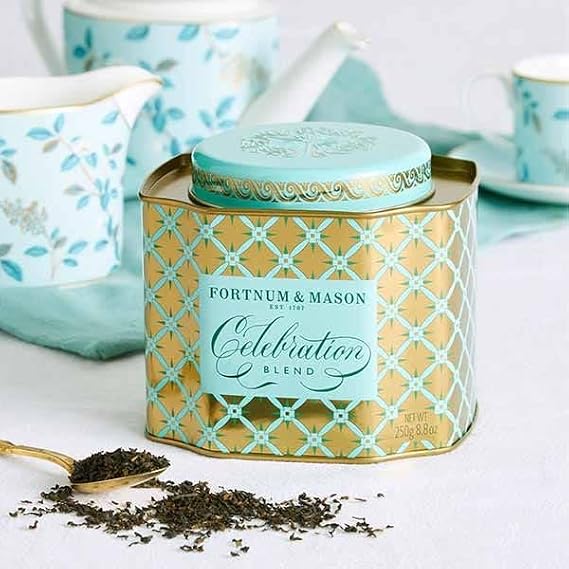 Fortnum and Mason Celebration Blend Tea, Jasmine Assam, 250g Loose Leaf Gift Caddy