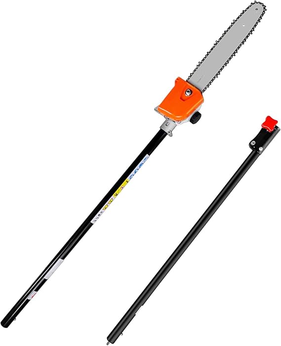 Driveshare Pole Saw Attachment + Extension Oole Saw Attachment fits for Most Brand String Trimmer head ;Brushcutterhead and Lithium-ion Multi Head System (Black)