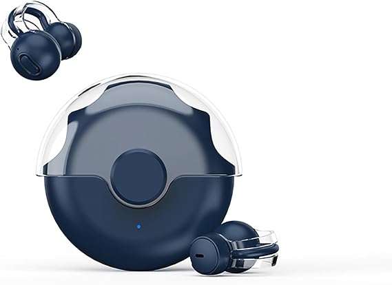 Wireless Earbuds Clip on Earbuds Open Ear Clip Earbud Wireless Bluetooth Built in Microphone for Sports, Fitness, IPX5 Waterproof, 18 Hours Playtime with Charging case