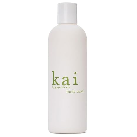 kai Body Wash, 8 Fl Oz., foaming body wash with vitamin e, extracts of cucumber + comfrey, scented with the delicously, fresh + clean signature fragrance. vegan, cruelty free, made in the usa
