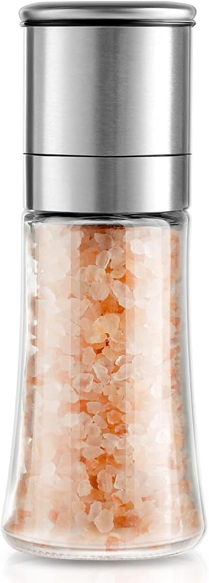 Salt Grinder Pepper Mill, and Set (Single Grinder)