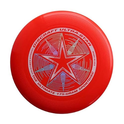 Discraft 175 Gram Bright Red Ultra Star Sport Disc