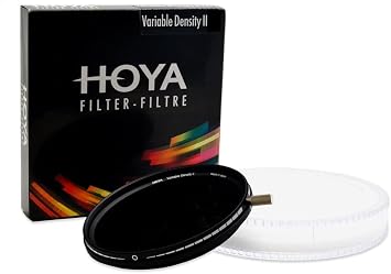 Hoya 82mm Variable ND Filter II 1.5 to 9 Stops ND3-400 Density Camera Lens Filter Multi-Coated Optical Glass & Thin Frame Minimizes Vignetting with Knob for Smooth Rotation Accepts 86mm Cap
