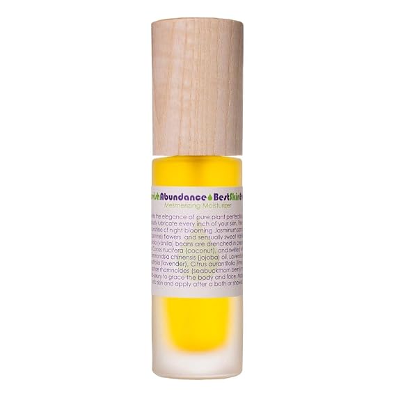 LIVING LIBATIONS - Organic Best Skin Ever All-In-One Facial Cleanser, Exfoliator + Moisturizer | Natural, Wildcrafted, Vegan Clean Beauty (Lavish Abundance, 1 fl oz | 30 ml)