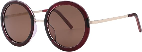 JOOX Polarized Retro Round Sunglasses Women JX3028