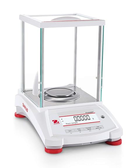 Ohaus PX224 Pioneer Analytical Balance, 220g x 0.0001g, Internal Calibration with Draftshield