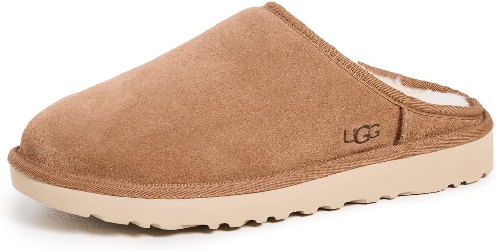 UGG Men's Classic Slip-On Slipper, Chestnut, 7