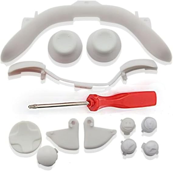Full Buttons Replacement Replace Sets Kits For Xbox360 xbox 360 Game Controller (White)