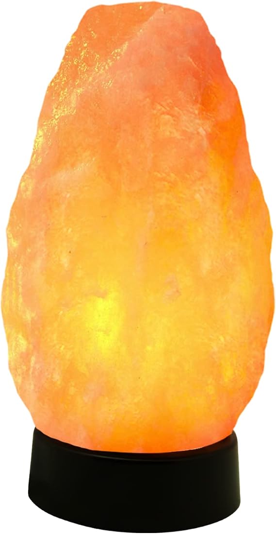 Himalayan Glow Salt Lamp - Multi-Color USB Himalayan Salt Lamp with Dimmer Control | LED Bulb | Plastic Base | Amber Glow, Idle for Gift, Decor & Desk