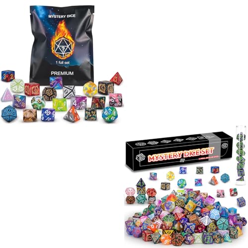 QMAY1 Bag Mystery Dice  1 Box Mystery Dice, Suitable for Dungeons and Dragons, RPG, MTG,Role Playing Table Game
