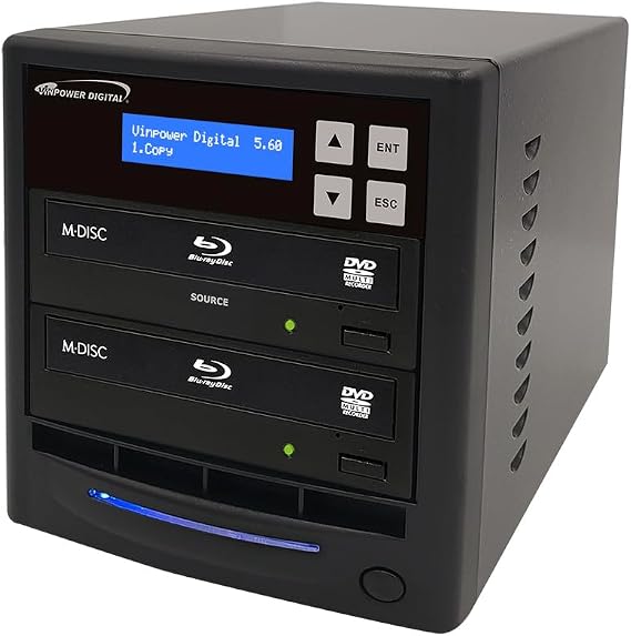 Vinpower Digital Standard 1 Target Blu-ray BDXL DVD CD Burner Duplicator Copier Tower