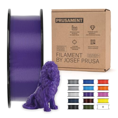 Prusament 3D Printer Premium Filament PLA Galaxy Purple 1.75mm - 1kg Spool - High Precision 0.02 mm - Easy to Print - Low Warping - No Tangling - Ideal for Beginners & Professionals