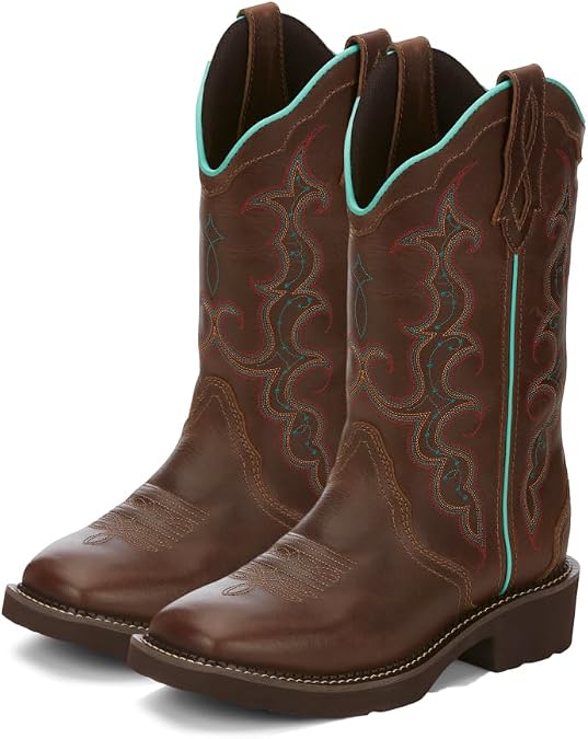 Justin Raya 12" Women's Western Boot - Gypsy Collection - Square Toe, J-Flex Comfort