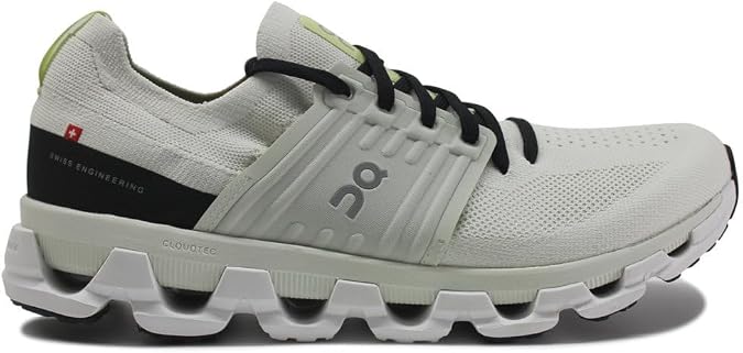 On Mens Cloudswift 3 Textile Synthetic Ivory Black Trainers 11.5 US