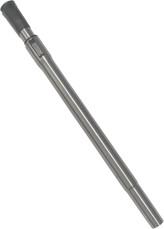 Wessel Telescoping Vacuum Wand, 1.25in x 25-40in, Stainless, Button-Locking