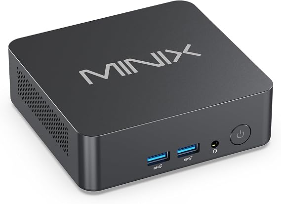 MINIX Mini PC N300, Intel Core 3 Processor N300 (8-Core, up to 3.8GHz), 16GB DDR5 RAM, 512GB PCIe SSD, Triple 4K Display Support, WiFi 6, Bluetooth 5.2, 2.5G LAN, Windows 11 Pro