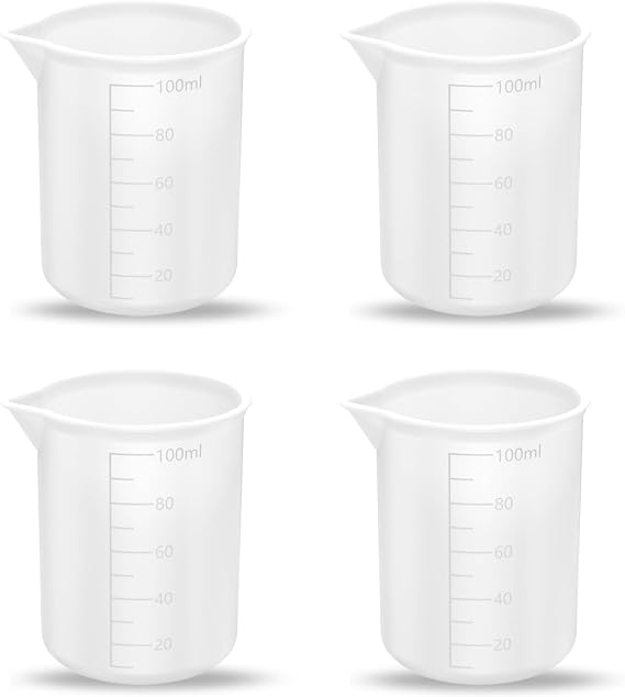 4pcs Flexible Laundry Detergent Measuring Cup, Silicone Laundry Detergent Dosing Cups,Washable Laundry Dispenser for Liquid, Suitable for Laundry Liquid Detergent,Powder Detergent&Fabric Conditioner
