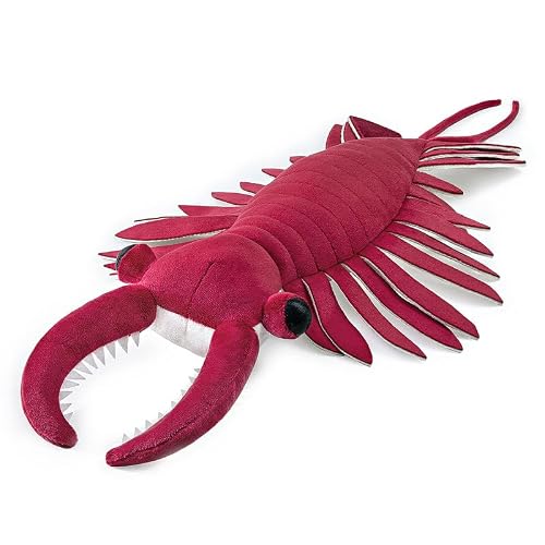 PuffPurrs Realistic Cambrian Ancient Organism Anomalocaris Plush Toy - Simulation 21" Lifelike Cambrian Sea Creature Anomalocaris Stuffed Animals Model Plushie, Unique Plush Gift for Kids