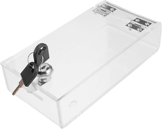 STOBOK Cell Phone Lock Box Lockable Storage Box Transparent Phone Locker