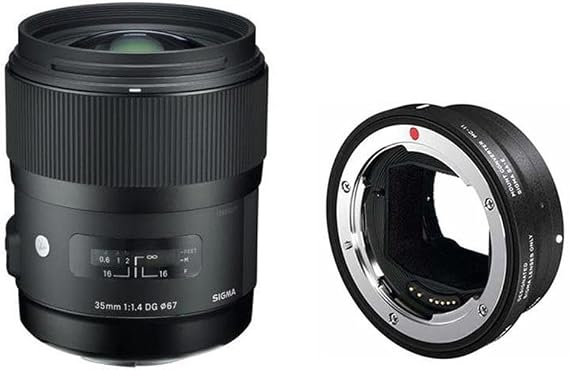 Sigma 35mm f/1.4 DG HSM Art Lens with MC-11 Canon EF Lens to Sony E Converter for Canon EF