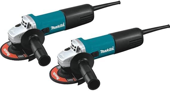 Makita 9557NB2 4-1/2" Angle Grinder, with AC/DC Switch (2 Pack)