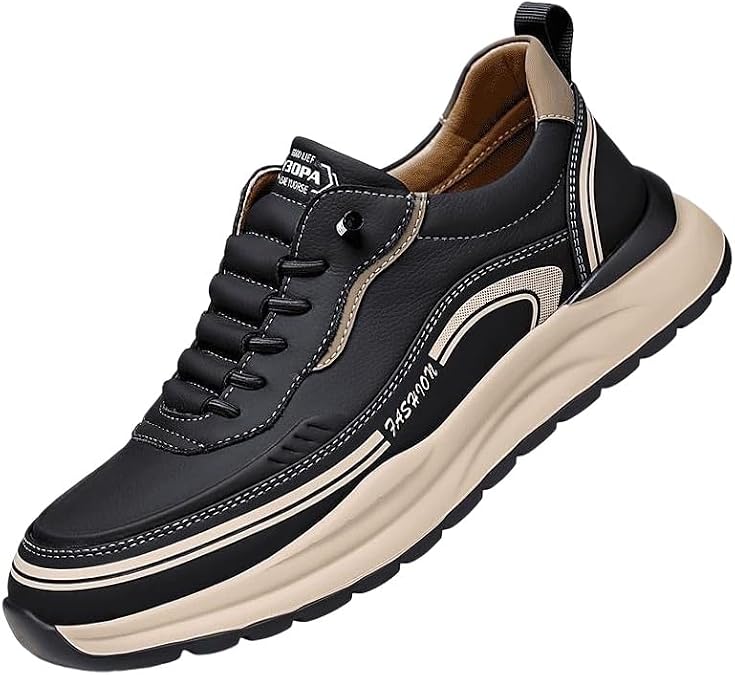 Men's Lightweight Sports Shoes - Durable Rubber Sole - Fashionable and Comfortable.