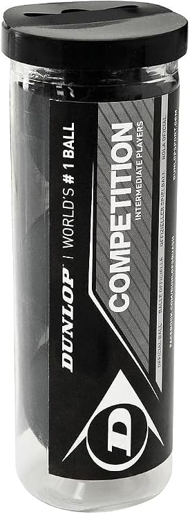 Dunlop Sports Competition Squash Ball, Single Yellow Dot