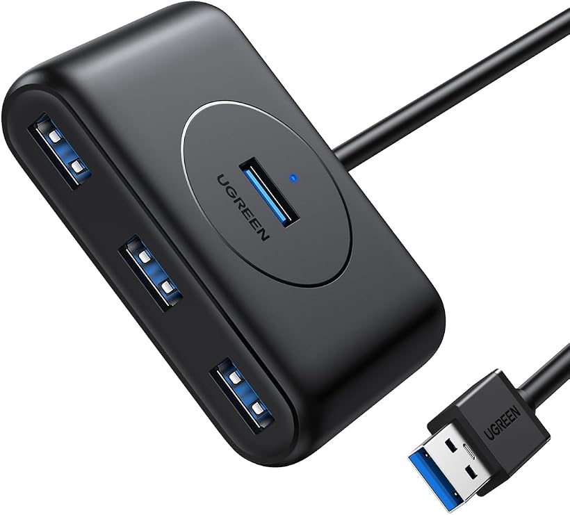 Ugreen USB 3.0 4 Portlu Hub Çoklayıcı Siyah 50 CM