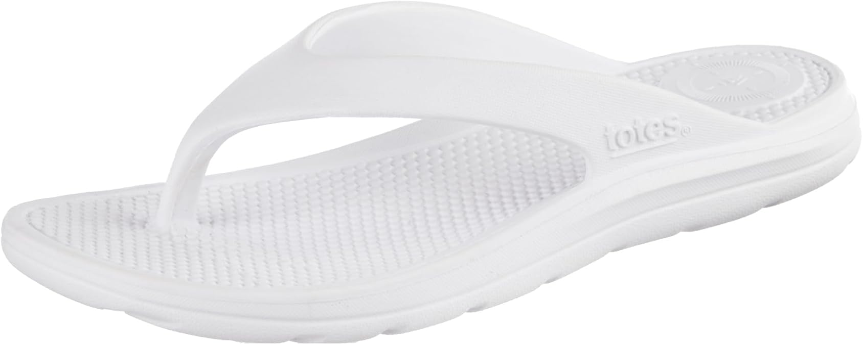 Totes Womens Everywear Flip Flop Sandals UltraLightweight Waterproof Comfort for Beach, Pool & Everyday Wear