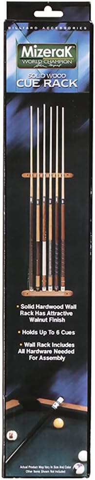 Mizerak Pool Cue Wall Rack