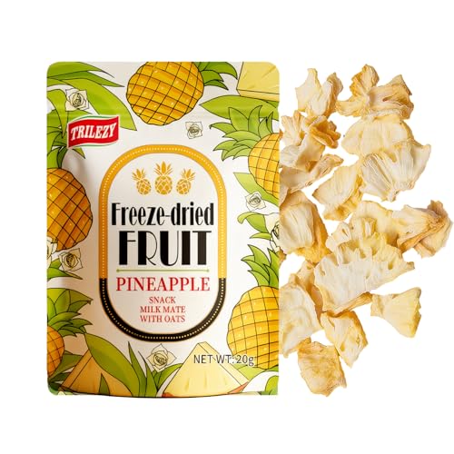 Freeze Dried Pineapple Fruit Snacks - 20g-Pack, Only Pineapples | No Sugar Added | Freeze Dried Crispy Pineapple Chips for Home Office Party Hiking 1-Pack, Pineapple