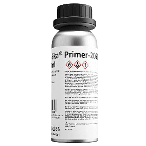 SIKA Primer 206 G+P Black, Moisture-Curing Liquid Primer 250ml Bottle