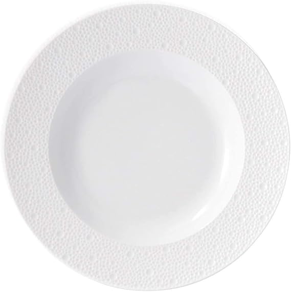 Bernardaud Ecume White Set of 4 Rim Soup Plates