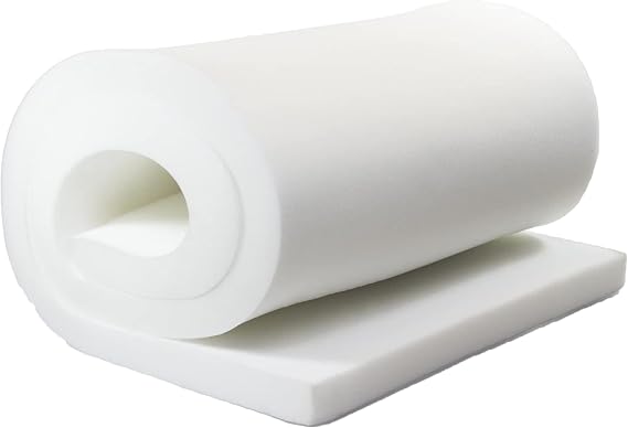 AK Trading CO. Professional Upholstery Foam 2" Thick, 36" Wide X 72" Long Regular Density, White