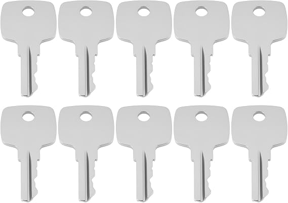 10pcs Ignition Key Replace AR51481 AT195302 AT145929 Compatible with John Deere 955 4200 4300 4400 4500 4600 4700 5200 5300 540