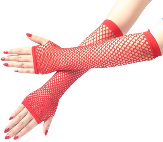 IMMEE Finger Gloves for Women Riding Warm Punk Fingerless Thin Motorcycle Black One Size