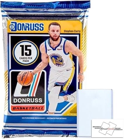 2024-25 Donruss Basketball Mega Pack with 15 Cards + Toploader + StreetCards Magnet!