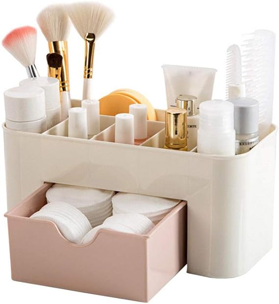 Makeup Organizer,Cosmetic Organizer/Box for Bathroom, Organizer Drawers,Makeup Brush Organizer Space- Saving Space Storage Box Makeup Storage Organizer