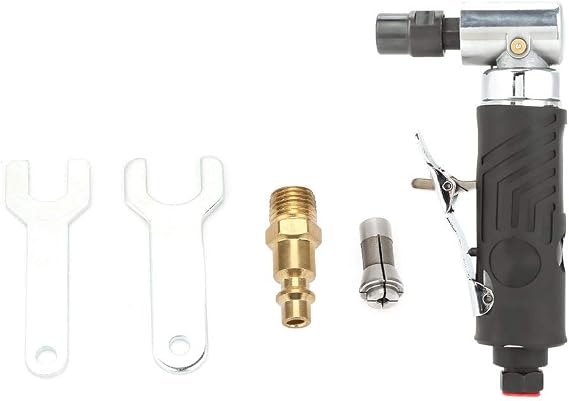 90 Degree Pneumatic Grinder, AG-315 1/4BSP Pneumatic 90 Degree Angle Die Grinder Polisher Air Grinding Tool Used for the Grinding and Trimming of Various Die, Metal Product