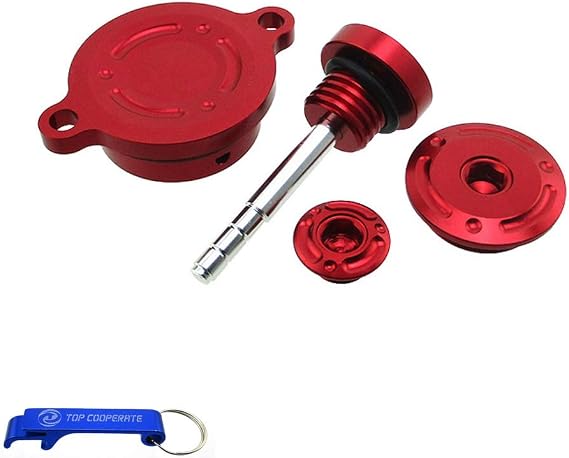 Red CNC Dress Up Kit For Daytona Zongshen 190cc Electric Start Engine Motor